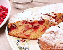 Пирог с клюквой