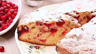 Пирог с клюквой