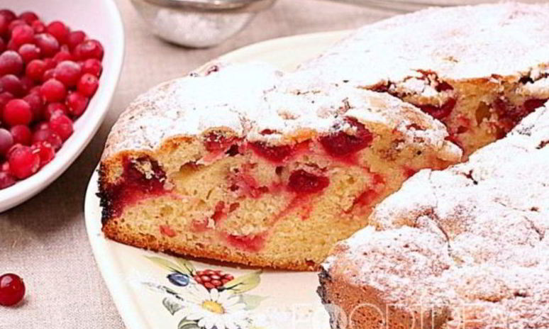 Рецепт пирога с клюквой