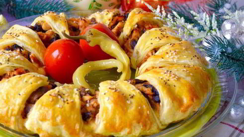 пирог с курицей