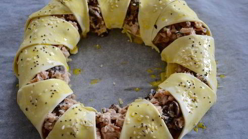 пирог с курицей