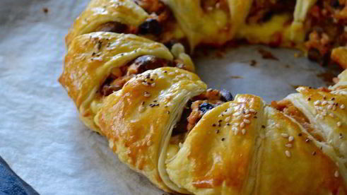 пирог с курицей