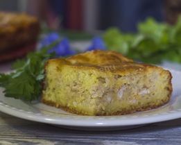 Пирог с рисом и фаршем