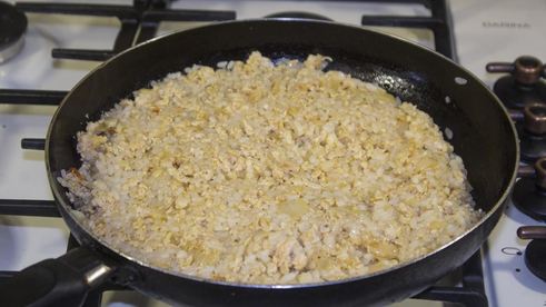 пирог с рисом и фаршем