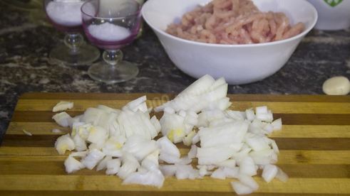 пирог с рисом и фаршем