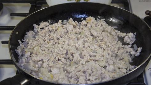 пирог с рисом и фаршем