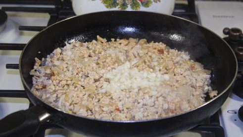 пирог с рисом и фаршем