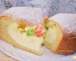 Пирог с творожной начинкой