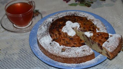 пирог с земляникой