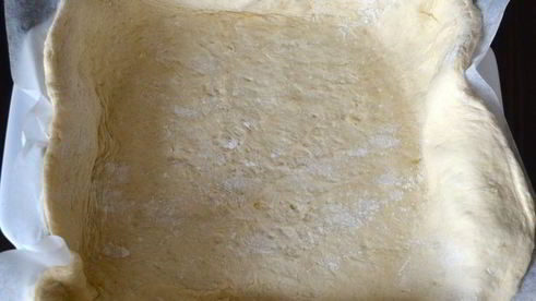 постный картофельный пирог с гречкой