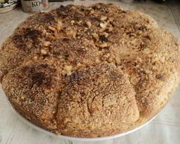 Сладкий пирог из дрожжевого теста