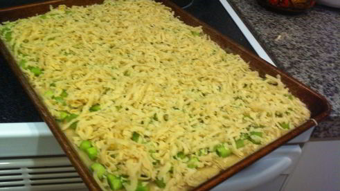 тертый пирог с ревенем