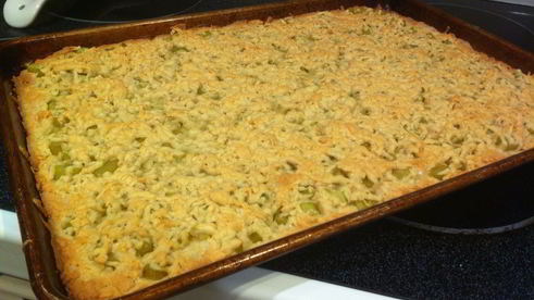 тертый пирог с ревенем