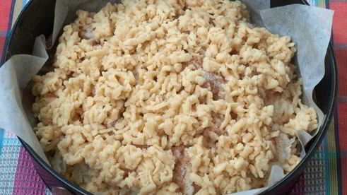 тертый яблочный пирог