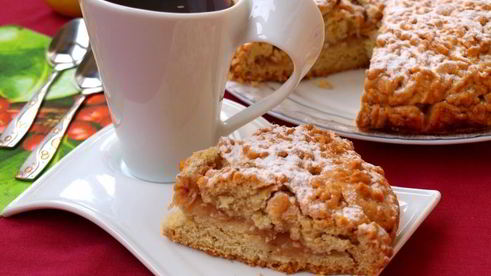 тертый яблочный пирог