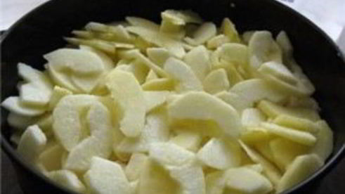 творожный пирог с яблоками