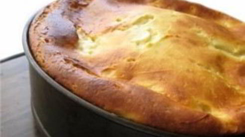 творожный пирог с яблоками