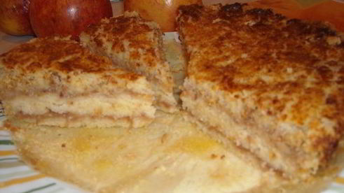 яблочный пирог из сухого теста