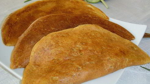 блинчатые пирожки с начинкой из курятины и грибов