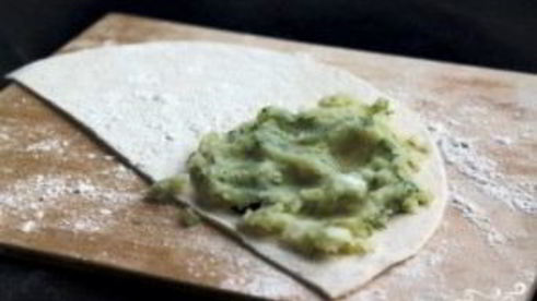 кутабы с картошкой