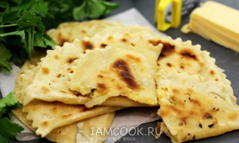 Рецепт кутабов с сыром и зеленью