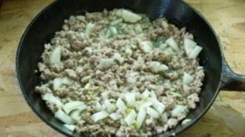 ленивые пирожки с мясом