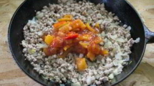 ленивые пирожки с мясом