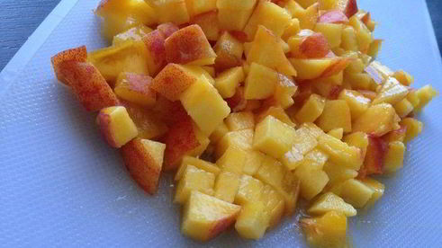 песочные пирожки с персиками