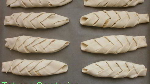 пирожки косичка с горохом