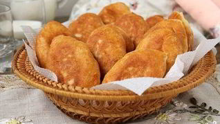 Пирожки на молоке жареные