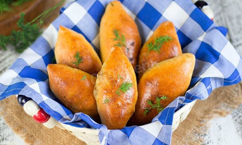 Рецепт пирожков на воде в духовке с капустой