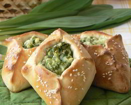 Пирожки с черемшой