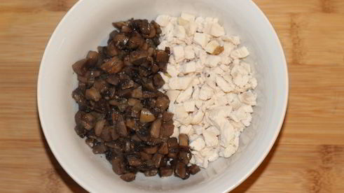 пирожки с курицей и грибами