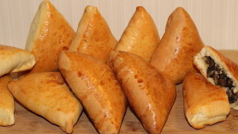 пирожки с курицей и грибами