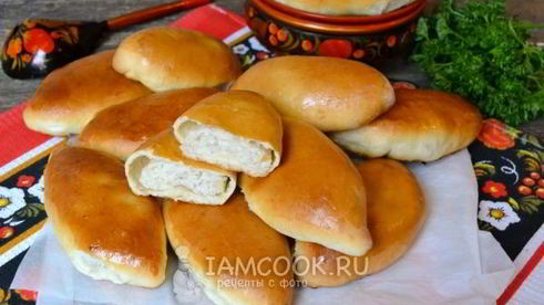 пирожки с курицей и картошкой в духовке