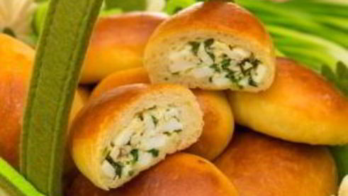 пирожки с луком и яйцом