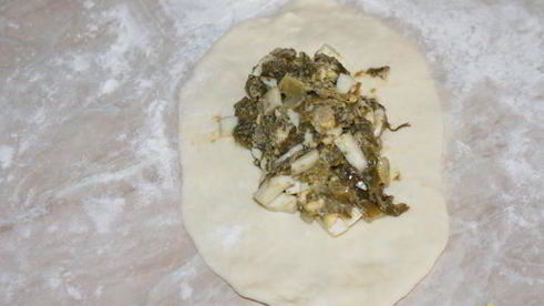 пирожки с огородной зеленью