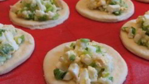 пирожки с рисом и яйцом