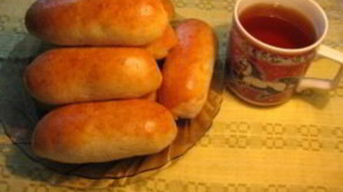 пирожки с сосиской в духовке