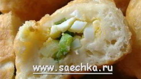пирожки с зеленым луком и с вареными яйцами