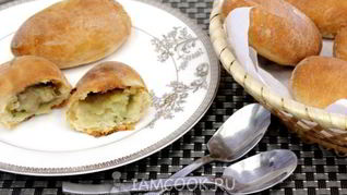 Постные пирожки с картофелем и грибами