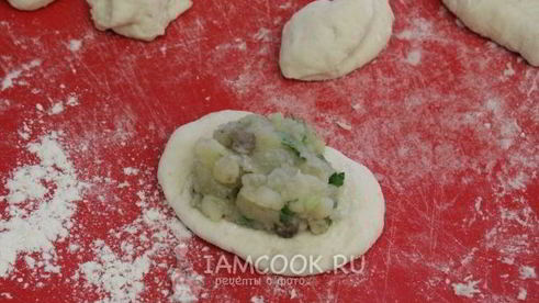 постные пирожки с картофелем и грибами