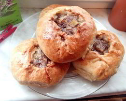 Татарские пирожки с картошкой и мясом Вак белиш