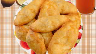 Жаренные пирожки с картошкой на кислом тесте