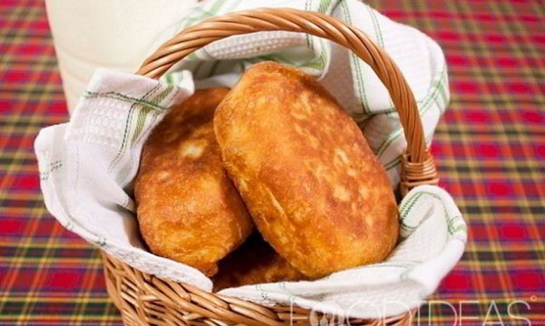 Рецепт жареных пирожков с малиной