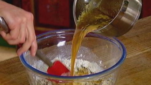 апельсиновые брауни с грецкими орехами