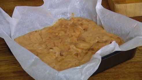 апельсиновые брауни с грецкими орехами