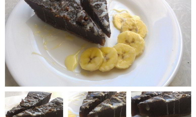 Рецепт брауни с бананом и сгущеным молоком