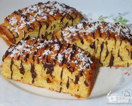 Кокосовые пирожные с шоколадом