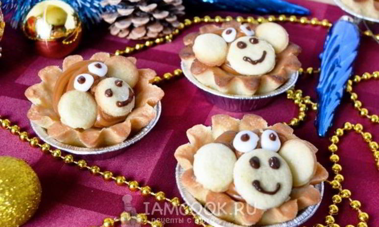 Рецепт песочного пирожного обезьянки